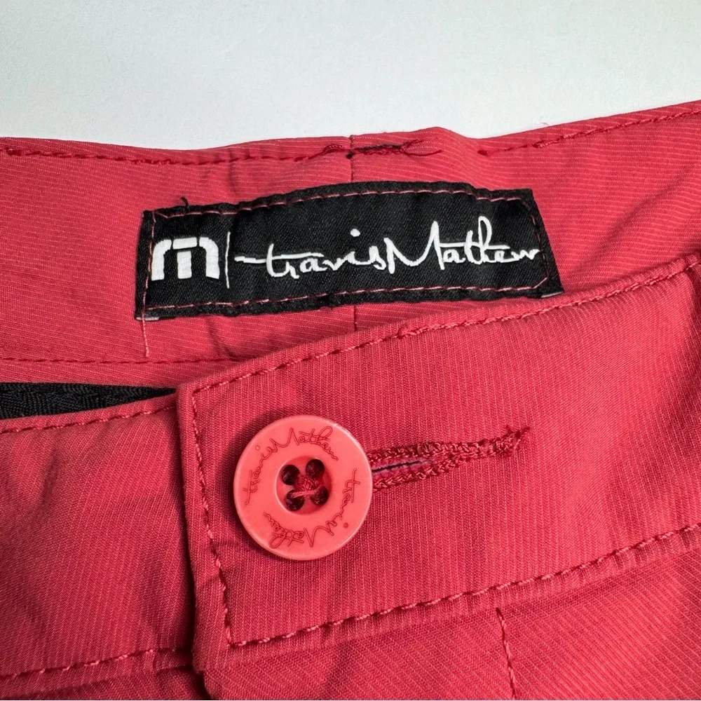 Travis Mathew Stretch Flat Front Golf Shorts 10” Inseam Preppy Athleisure